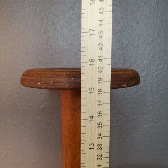 Vintage Wooden Textile Spools Primitive Home Decor Set of 3 Huge Medium Small - Picture 5 of 11